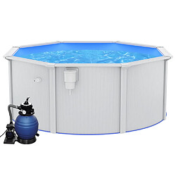 vidaXL Piscine avec pompe 300x120 cm