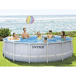 INTEX Piscine Chevron - Ø 4,88 x 1,22 m