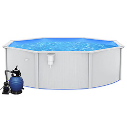 vidaXL Piscine 460x120 cm avec pompe filtrante