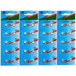 Visiodirect Piles bouton AG4 LR626 - Lot de 40
