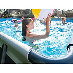 Intex Piscine rectangulaire en kit Baltik - Longueur 549 cm x Largeur 274 cm - Gris foncé pas cher