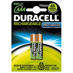 Duracell 10671 - Lot De 2 Piles Rechargeables HR03