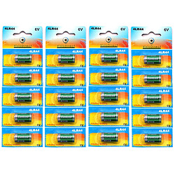Visiodirect Piles alcalines 4LR44 6V - Lot de 20