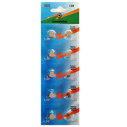 Visiodirect Piles bouton AG5 - Lot de 10