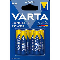 VARTA - Piles LONGLIFE POWER AA x6