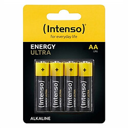 Intenso Piles AA 7501424 Piles alcalines AA - 1.5V - 2600 mAh - Pack de 4