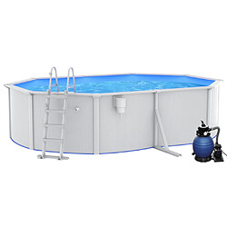 vidaXL Piscine avec pompe filtrante - 490x360x120 cm
