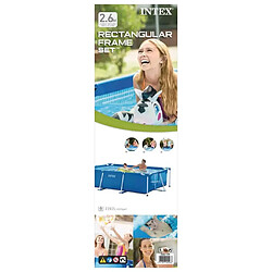 Intex Piscine Rectangular Frame 260x160x65 cm pas cher