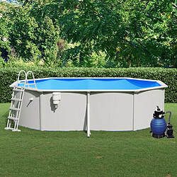 vidaXL Piscine avec pompe filtrante - 490x360x120 cm