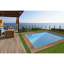 Habitat Et Jardin Piscine bois Caimans 4.10 m + Mini pompe