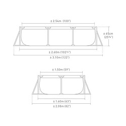 Acheter Intex Métal Frame Junior - 2,60x1,60x0,65 m
