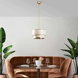 Toilinux Suspension Ephèse - Blanc et or