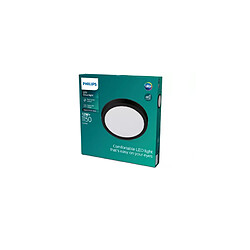 Philips Hue Plafonnier LED Rond Noir Magneos 12W Blanc chaud 2700K