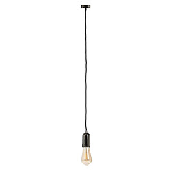 The Home Deco Factory Suspension ampoule Indus - H. 100 cm - Noir