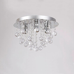 Lux.Pro Lux_pro Plafonnier métal rond - Chromé pas cher
