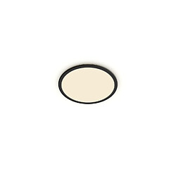 Philips Hue Plafonnier LED Extra-Plat Noir IP44 15W Variation par Paliers 3 Niveaux CL550 Blanc chaud 2700K