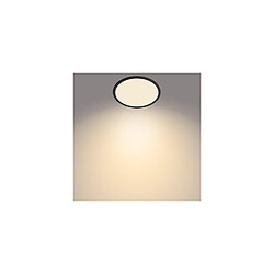 Philips Hue Plafonnier LED Extra-Plat Noir IP44 15W Variation par Paliers 3 Niveaux CL550 Blanc chaud 2700K