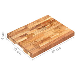 VidaXL Planche à Découper Acacia 40 cm pas cher