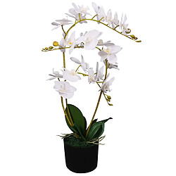 Orchidée avec Pot vidaXL - 65 cm - Blanc