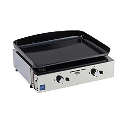 Plancha gaz 5000w plaque fonte émaillée 47x36cm - 555032010701 - ENO