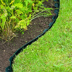 Nature Bordure de jardin - Polyéthylène Vert Bordure de pelouse - 5 cm x 10 m - Anti-UV - Résistant aux chocs