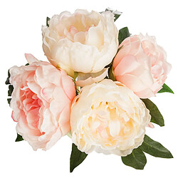Atmosphera Bouquet de fleurs artificielles - H. 30 cm - Rose