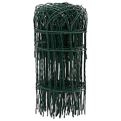 vidaXL Bordure de pelouse Fer enduit de poudre - 25 m