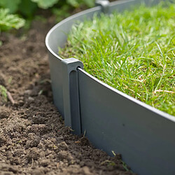 Nature Bordure de jardin avec pointes Gris