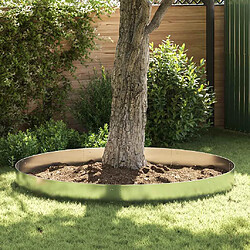 vidaXL Clôture de pelouse - Acier galvanisé