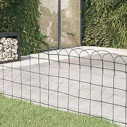 vidaXL Bordure de pelouse - Fer enduit de poudre