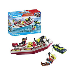 Playmobil® Playmobil 71464 Bateau de pompier pas cher