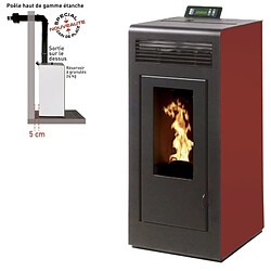 Interstoves Marina 11 + Conduit Ventouse - Bordeaux