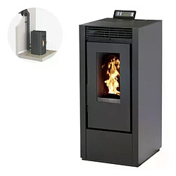 Interstoves Pack Poêle à granules MARINA 11 Etanche + Kit Conduit Ventouse (sortie façade) -