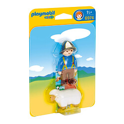 Playmobil® Playmobil 1.2.3 Gardien avec mouton Set Playmobil 1.2.3 Country - Figurine gardien et mouton - Idéal dès 18 mois - Pièces robustes - Bords arrondis - Compatible gamme 1.2.3