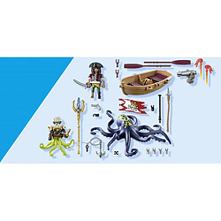 Playmobil® Playmobil 71419 Pirate avec pieuvre géante pas cher
