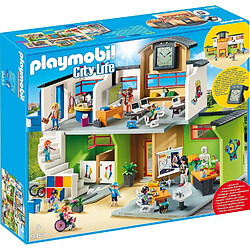 Playmobil® PLaymobil City Life École Complètement Aménagée École moderne équipée - Classes, sanitaires, horloge digitale - Accessoires inclus