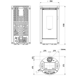 Acheter La Nordica Extraflame Poêle à granulés de bois 9kw blanc - DEBBYCXBLANC - NORDICA EXTRAFLAME