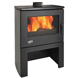 Godin Poêle à bois Chinon 362113 - Gris argent pas cher