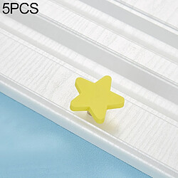 Wewoo bouton de porte/tiroir étoile Poignée bouton pour armoire et tiroir - Fixation à visser monotrou - Silicone antichoc - Finition lisse - Usage intérieur
