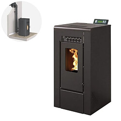 INTERSTOVES Gioia 9 Etanche + Conduit Ventouse - Noir