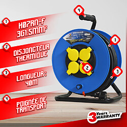 I-WATTS PRO Enrouleur 40m 4 Prises