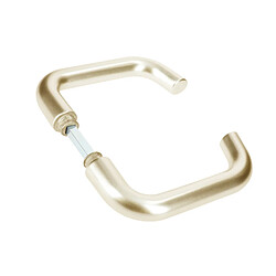 Vachette béquille double pour porte - Champagne