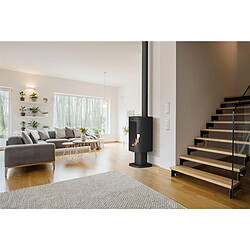 Acheter Supra poêle à bois Maonie sur pied - Noir