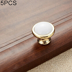 Wewoo Poignée de meuble bouton en céramique - Lot de 5