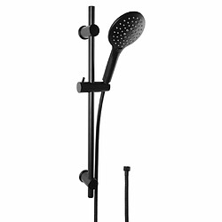 CORNAT Ensemble de barre de douche NOIR