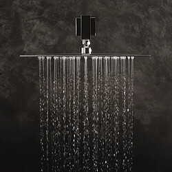 Drop Soffione Flat 400 - Inox Chrome