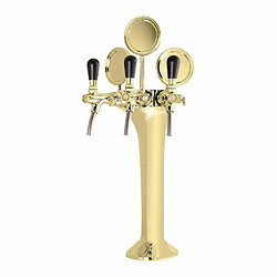 Ich-zapfe Colonne bière 3 voies - Or