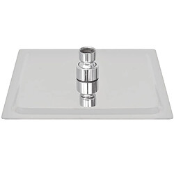 Avis helloshop26 Lot de 2 Pommeaux Douche Carré - Inox