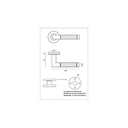 Poignées de porte Barsac en inox 304 bicolore