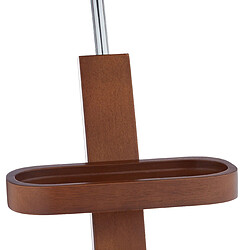 Helloshop26 Valet de chambre bois marron foncé